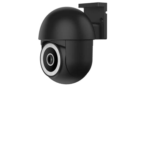Image of ENERJ Smart WiFi Outdoor Dome Camera Black, Upgraded 2K 3MP HD PTZ Security IP Camera, 360° Coverage 355° Pan 90° Tilt, IP65 Waterproof, Full Colour Night Vision, 2-Way Audio, Works with Alexa