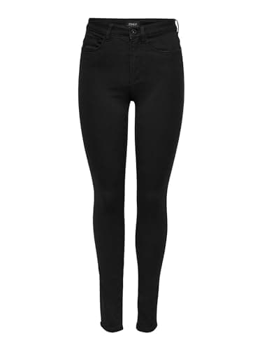 Image of ONLY Women's Royal High Sk 600 Jeans, Black Noos, 32 Medium UK