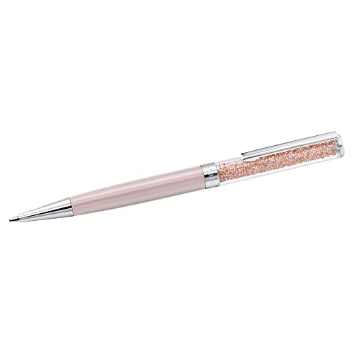 Image of Swarovski Crystalline ballpoint pen, Pink, Pink lacquered, Chrome plated