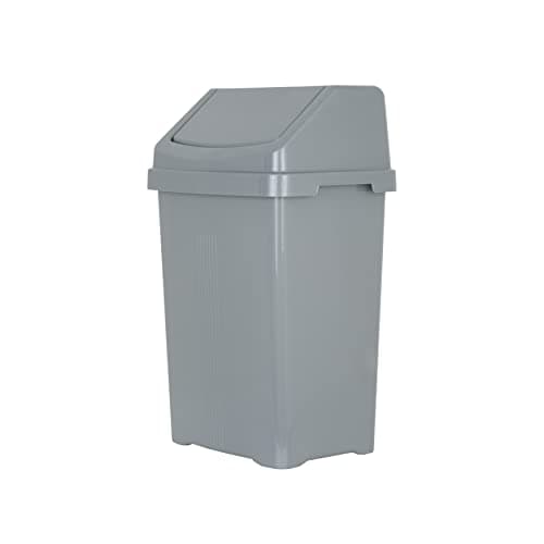 Image of Wham Casa 25L Swing Bin (Silver)
