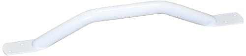 Image of Aidapt White Safety Outdoor Indoor 12" (300mm) Easy Grip Coated Steel Grab Bar Rail Support Aid