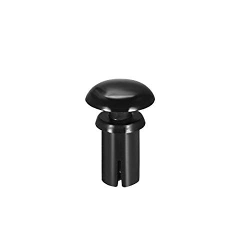 Image of sourcing map Push Clip Rivet 5mm x 9.5mm PCB Circuit Panel Nylon Fastener Black 50 Pcs