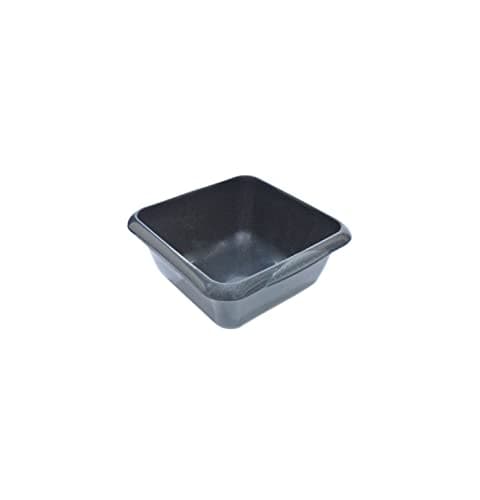 Image of Vsorce4u 1 x 7L Plastic Square Washing Up Bowl Simple Design Multipurpose Washing Up Bowl with Grip Handle Cutlery Dish Tidy Bowl (Graphite)