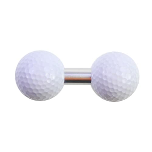 Image of curfair Putt Training Dual Ball Golf Practice Tool Double with Tube Balance Putting Trainer Aid Accessories Men Dad Husband White