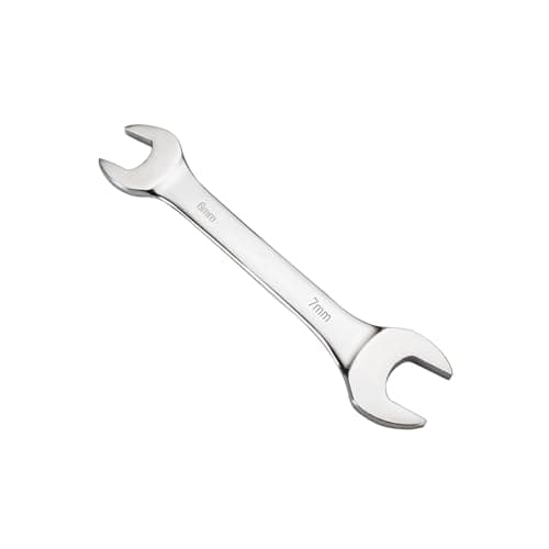 Image of Mandouer Double Open End Wrench, 6mm x 7mm Metric Spanner, Chrome Vanadium Steel Small Spanner for Automotive, Bike Repair and Furniture Assembly (1-Piece)