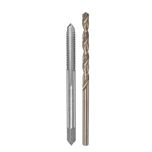 Image of sourcing map Tap & Bit Sets, M4 x 0.75 H2 Straight Flute Machine Thread Milling Tap, 3.2mm M35 Cobalt High Speed Steel (HSS-CO) Twist Drill Bit