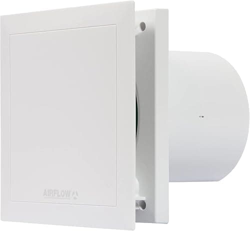 Image of Airflow QT120B Extractor Fan 47L/s Flow Rate – 120mm/5 Duct - German Made, 2 Speed Operation, Ultra Quiet 32 dB(A), Energy Efficient 10/13W, QuietMark Certified, 3-Year Warranty