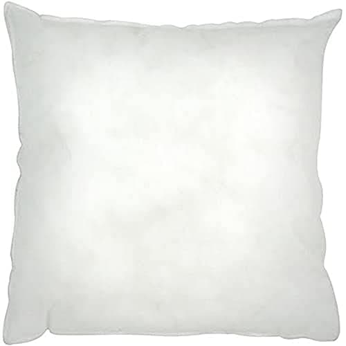 Image of Riva Home Paoletti Hollowfibre Cushion Pad Insert Inner - Small Square Shape - 100% Polyester Filling - Double Stitched Edges - 30 x 30cm (12" x 12" inches) - Designed in the UK, White, CPAD3030