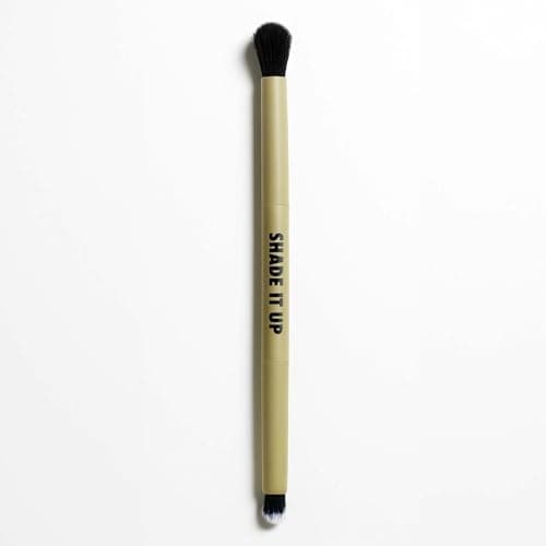 Image of MOYOU LONDON Duo Eyeshadow Brush – Double-Ended Makeup Brush with Fluffy Blender & Precision Detail Tip, Ultra-Soft Synthetic Fibres for Blending, Smudging & Shading Eye Makeup