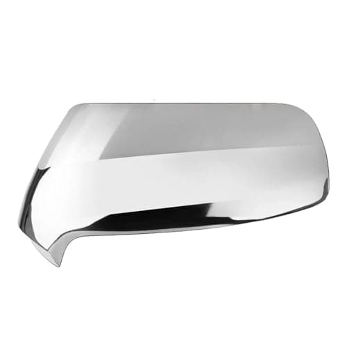 Image of ECKBRJA Door Wing Mirror Cover Rearview Mirror Cap For Peugeot 3008 2009 2010 2011 2012 2013 Car mirror cover housing(Chrome Left)