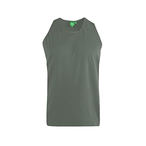 Image of Muscle Vest Sleeveless Top Lightweight Cotton Gym T Shirt Singlet Mens Adults M-XXL Duke Fabio (UK, Alpha, XXL, Regular, Regular, Khaki)