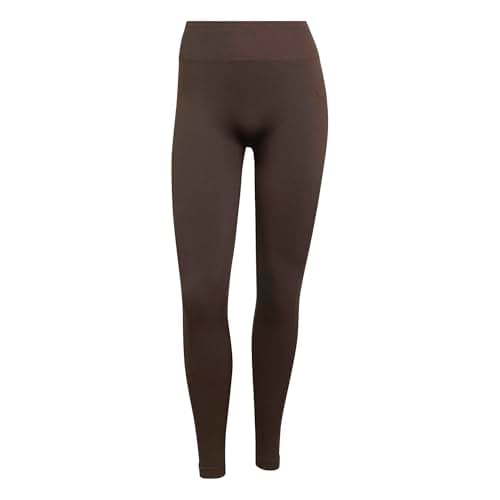 Image of adidas Women's Workout Essentials Knit Full Length Leggings, Aurora Coffee, M