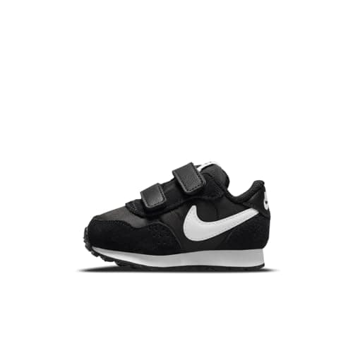 Image of NIKE Unisex Kids Md Valiant (Tdv) Running Shoe, Black White, 2.5 UK Child