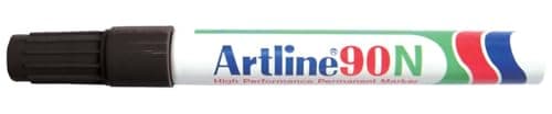 Image of Artline 90 Permanent Marker Xylene-free Chisel Tip 2-5mm Line Black Ref A901 [Pack of 12]