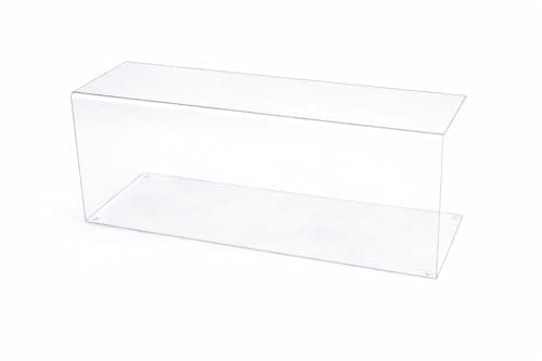 Image of Clear Acrylic Sneeze Guard – 750mm Wide x 340mm High x 3mm Thick | Food Hygiene Screen for Bakery, Café & Countertops | See-Through Protective Food Shield