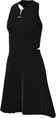 Image of NIKE DX1427-010 W NK DF CLB Dress T-Shirt Women's Black/White Size XS