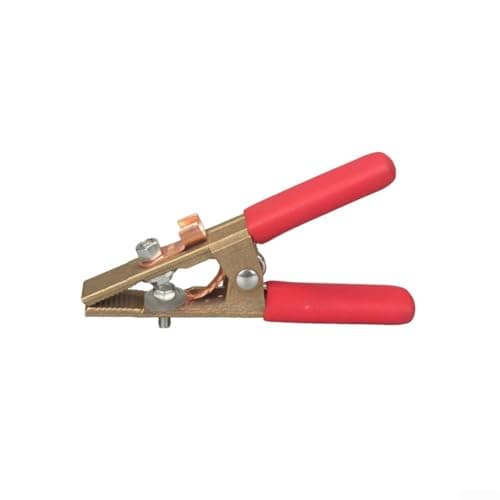 Image of 300A A-Shape Earth Clamp for Welding Grounding with 6mm Terminal Lug Mounting Hole and Robust Brass Build