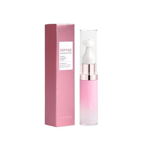 Image of Peptide Brightening Lip Serum, Hydrating Lip Treatment Moisturizer Day & Night Deeply Nourish & Volumize Lip Plumper Gloss Reduce Fine Lines, Relieve Dryness for Glowy, Dewy and Plump Lips