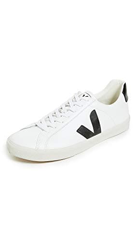 Image of Veja Mens Esplar Logo Sneaker, Extra White Black, 10 UK