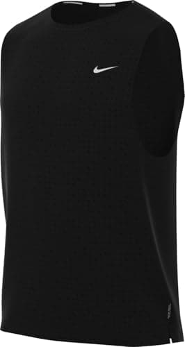 Image of Nike Miler Breathe Men's Dri-Fit Running Tank Top, Black/Reflective Silv, HJ4183-010, M