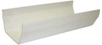 Image of FloPlast 114mm White Square Gutter 4M