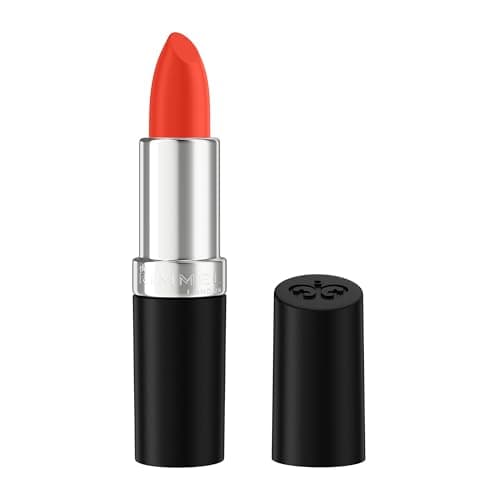 Image of Rimmel Lasting Finish Lipstick 310 Regent Street Red, Creamy Satin Finish, Long Lasting 8 HR Wear, Comfortable Formula, Rich Pigment