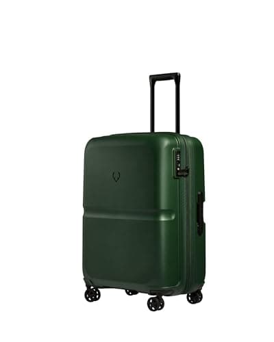 Image of ANTLER - Single Stripe Hard Shell Medium Suitcase - Durable, Lightweight & Expandable, 4 Spinner Wheels - Adjustable Handle, TSA Lock, 68cm - Green