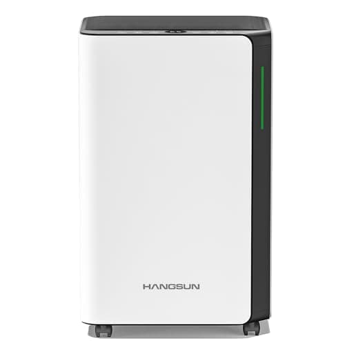 Image of Hangsun 20L/Day Dehumidifiers for Home Dehumidifier for Drying Clothes and Damp with Digital Humidity Display, Continuous Drainage, 24 Hour Timer, Ideal for Laundry Room, Basement, Bedroom, Bathroom