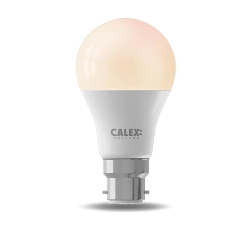 Image of CALEX - Smart LED Bulb Bayonet B22, WiFi LED A60 Bulb, Warm White Light, App and Works with Amazon Alexa and Google Home, 9.4W
