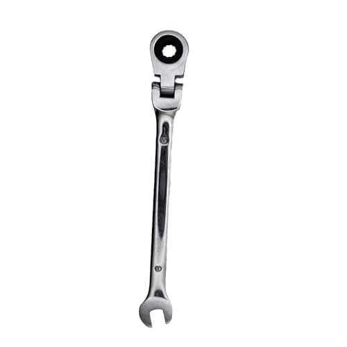 Image of Flexible Pivoting Head Ratchet Combination Spanner Wrench Garage Metric Tool for Easy Access and Turning of Hard to Reach Bolts (6mm 7mm 8mm 10mm 11mm 12mm) (6mm)