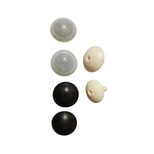 Image of SUPPLIVERSE Mushroom Valve Covers for Lay Z Spa Hot Tub Pack of 2 seals, 2 Pack - Small (Black)