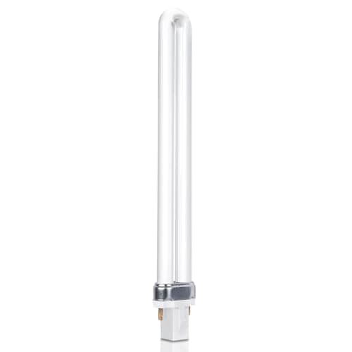 Image of 11W Compact Fluorescent Lamp 2 Pin, G23 Cool White 4000K, 900LM, Size: 23.5cm, U Shape Single Rotating Tube Energy Saving Lamp, AC 220V CFL Bulb, Non-Dimmable, Suitable for Corridor, Bedroom, Kitchen