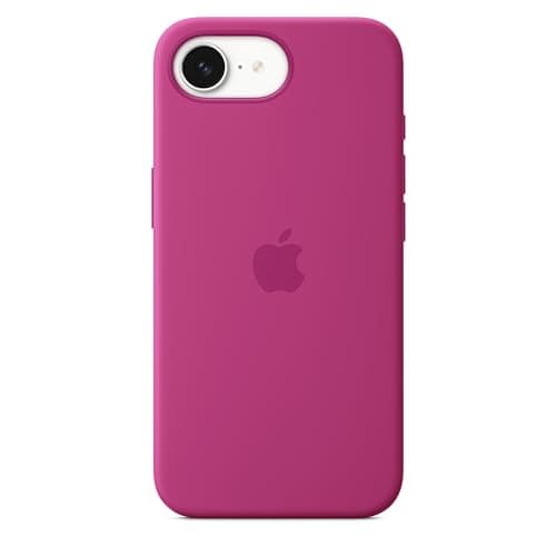 Image of Apple iPhone 16e Silicone Case – Fuchsia 