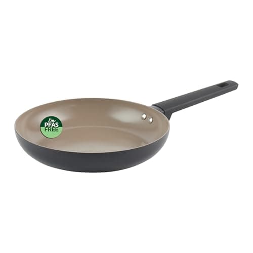Image of Salter BW12871EU7 Ceramic 24 cm Frying Pan – Recycled Aluminium Body, Healthy PFOA & PFAS-Free Non-Stick Coating, Induction Suitable, Easy Clean, Soft Touch Stay Cool Handle, Egg/Omelette Cooking Pan
