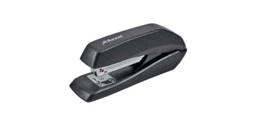 Image of Rexel Ecodesk compact stapler, 20 Sheets, Made with 50% recycled plastic, Eco friendly, 2100029, Black