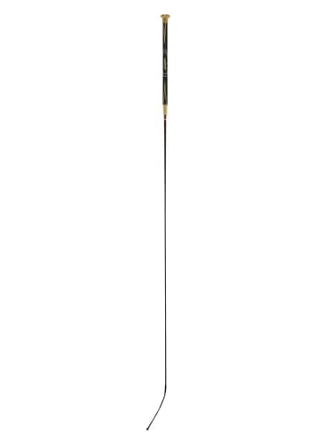 Image of LeMieux LeGrip Schooling Whip 100cm in Brown - Horse Riding Stick for Equestrian Training - Light Polycarbon Shaft and Balanced Soft PU Grip Handle