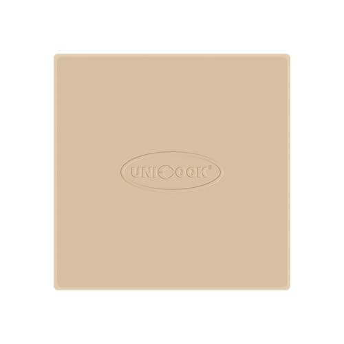 Image of Unicook Pizza Stone for Oven and Grill, Square Baking Stone 28 cm, Cordierite Cooking Oven Stone, Thermal Shock Resistant Pizza Pan for Pizza, Bread, Including Dough Scraper
