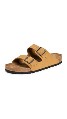 Image of Birkenstock Arizona Unisex Adult Birko-Flor Clogs & Mules, Cork brown, 7 UK