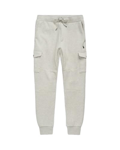 Image of POLO RALPH LAUREN Mens Double Knit Cargo Jogger Pants, Grey Heather, X-Large