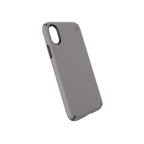 Image of Speck iPhone XS/X Case, Protective Thin Slim Soft Touch Finish Grip Anti Scratch Presidio Pro Cover Case - Slate Grey