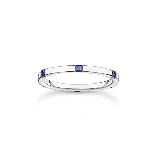 Image of Thomas Sabo ring with blue stones 925 sterling silver TR2396-699-32-48