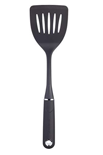 Image of MasterClass Slotted Turner, Heat Resistant Non-Stick Fish Slice, Durable and Easy to Clean, 35.5 cm (14''), Black