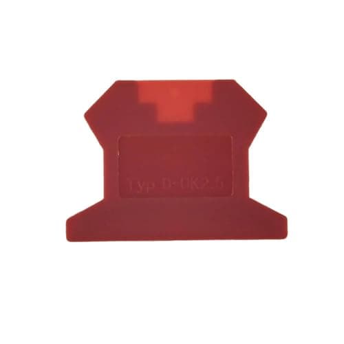 Image of 1pc End Cover D-UK 2.5 for Terminal Block UK-2.5B Four Colors End Plate Din Rail Terminal Blocks Accessories End Cap(Red)
