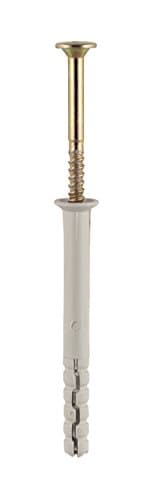 Image of TIMco 60050HF Nylon Hammer Fixing M6 x 50 - Yellow (Box of 200)