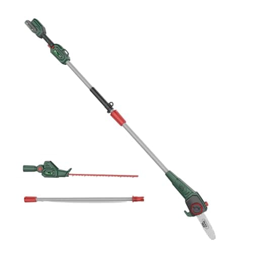 Image of Webb Eco WEV20PSHTBARE 20V 50cm (20″) Cordless Long Reach Hedge Trimmer 20cm Pruner (Tool Only)