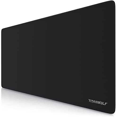 Image of TITANWOLF XXL Speed Gaming Mouse Pad - Mouse Mat 900 x 400 x 3 mm - XXL mousepad - table mat large size - improved precision and speed - rubber base for stable grip on smooth surfaces - non-slip