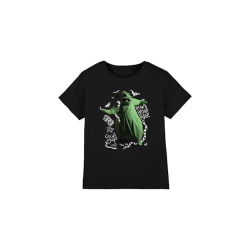 Image of The Nightmare Before Christmas Boys I'm Oogie Unisex Kids T-Shirt, Black, 5-6 Years UK