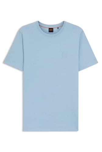 Image of BOSS Mens HBO Tales T-Shirt, Premium Cotton Short Sleeve Blue 458 3XL