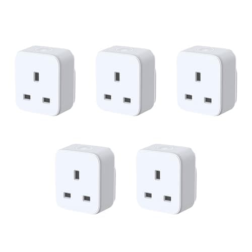 Image of Hive Active Plug With Signal Booster Feature, Works With Hive Hub, 5 Pack, White, UK