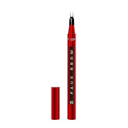 Image of L'Oréal Paris Infallible Faux Brow, Double Brush Tip Brow Tint Pen, Natural Finish, Waterproof, Transfer and Smudge-Resistant, Shaping Brows for up to 48 hours, Shade: Dark Brunette
